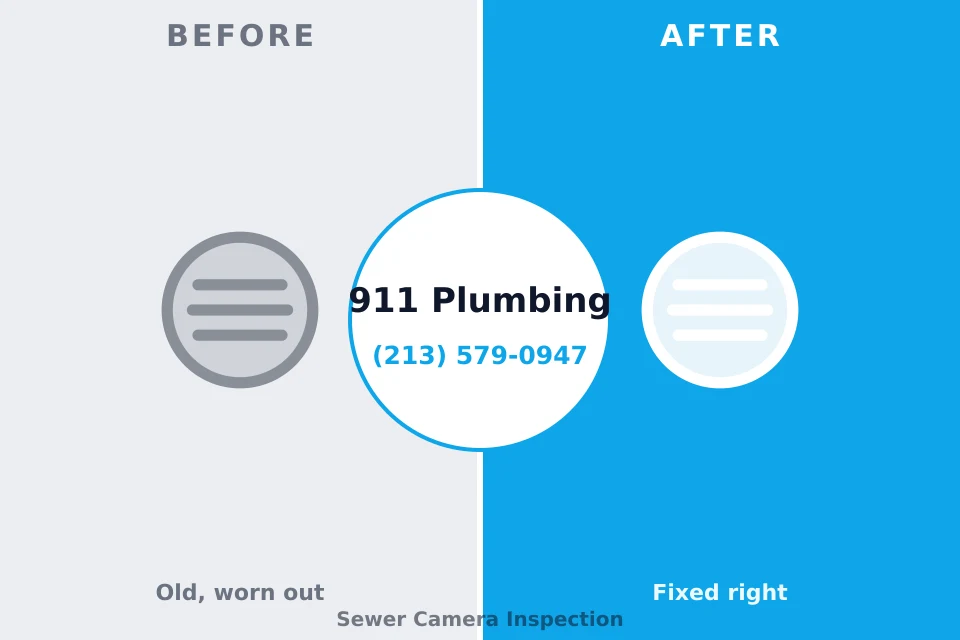 Before and after: plumbing repair Walsenburg, CO